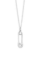 Kc Designs Diamonds & 14k White Gold Safety Pin Pendant Necklace