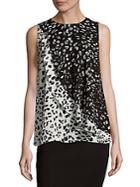 Vince Camuto Animal Whispers Blouse