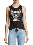 Chaser Tie Front Muscle Tee