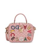 Dolce & Gabbana Embellished Logo Letter Appliqu&eacute; Leather Camera Bag