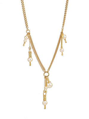 Chlo Kay Faux-pearl Chain Necklace