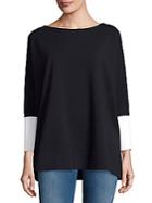 Lafayette 148 New York Oversized Colorblock Top