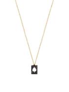 Gabi Rielle Ace Card Black Crystal Pendant Necklace