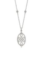Freida Rothman Signet Love Knot Sterling Silver Pendant Necklace