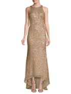 Adrianna Papell Sequin-embellished Sleeveless Gown