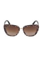 Dolce & Gabbana 55mm Squared Cat Eye Sunglasses