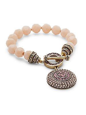 Heidi Daus Crystals Circle Toggle Bracelet