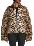 Balenciaga Leopard Puff Jacket
