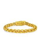 Anthony Jacobs 18k Goldplated Stainless Steel Bracelet