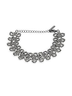 Saks Fifth Avenue Crystal Sequin Choker Bracelet