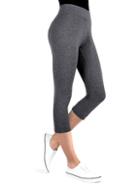 Memoi High-waist Cotton-blend Capri Yoga Pants