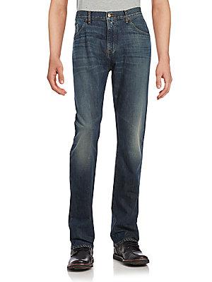 Raleigh Denim Alexander Cotton Five-pocket Jeans