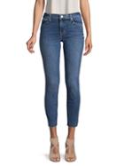 Hudson Jeans Natalie Raw-edge Mid-rise Ankle Super Skinny Jeans