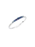 Kc Designs 14k White Gold & Sapphire Ombre Ring