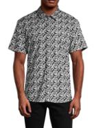 Slate & Stone Palm Leaf-print Cotton Shirt