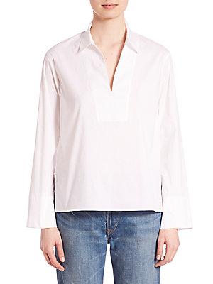 Vince Solid Long Sleeve Top