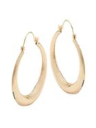 Ava & Aiden Pear Shaped Hoop Earrings