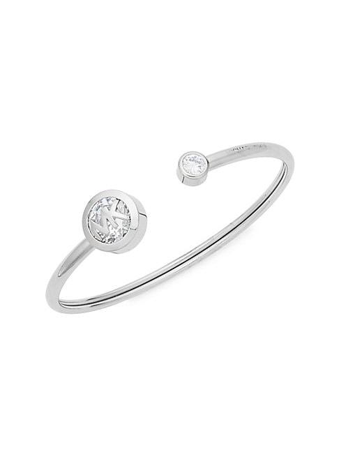 Michael Michael Kors Silvertone & Crystal Cuff Bracelet