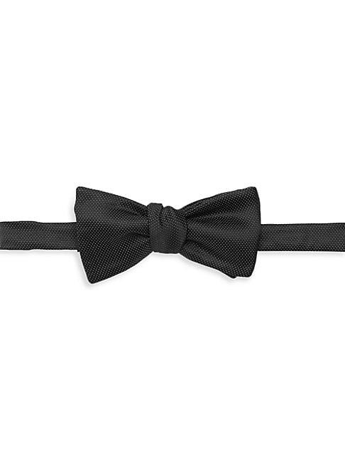 Corneliani Pin-dot Silk Bow Tie