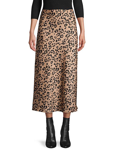 Lucca Jaguar Print Midi Skirt