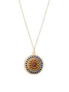 Estate Fine Jewelry Oakgem Vintage Antique French Crystal & 18k Yellow Gold Pendant Necklace