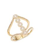 Diana M Jewels 14k Yellow Gold & 0.49 Tcw Diamond Cutout Ring