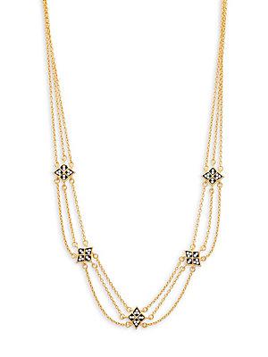 Freida Rothman Contemporary Deco Triple Strand Necklace