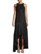Parker Embellished Silk High-low Gown