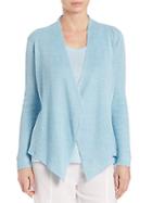 Eileen Fisher Linen Angled-front Cardigan
