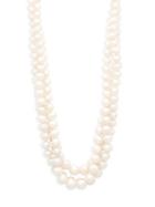 Masako Pearls 6-9mm Off-round & Button Pearl And Sterling Silver Twisted Necklace
