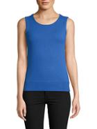 Saks Fifth Avenue Cashmere Rolled Crewneck Shell