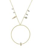 Meira T 14k Two-tone Gold & Diamond Circle Charm Necklace
