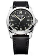 Victorinox Swiss Army Mens Infantry Stainless Steel And Leather Watch