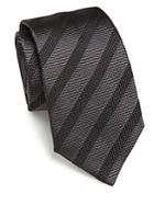 Armani Collezioni Diagonal Stripe Silk Tie