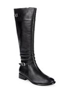 Schutz Wellington Belted Strap Leather Boots