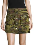Lpa Camouflage Mini Skirt