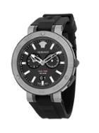 Versace Chronograph Stainless Steel Silicone Strap Watch