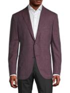 Luciano Barbera Burg Standard-fit Textured Sport Jacket