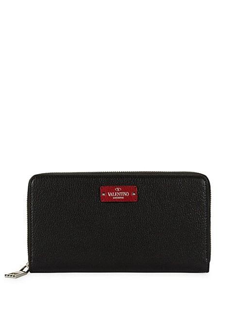 Valentino Zip-around Leather Wallet