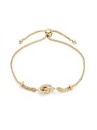 Saks Fifth Avenue Made In Italy 14k Yellow Gold Love Knot Bracelet