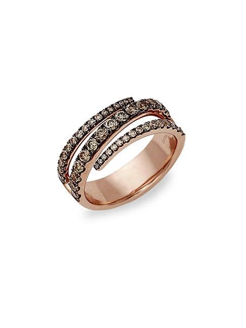 Le Vian Chocolatier&reg; Chocolate Diamonds&reg; 14k Strawberry Gold&reg; Ring