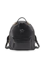 Versace Logo-trim Leather Backpack