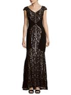Theia Fit-&-flare Gown