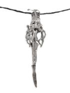 Valentino Garavani Intricate Metallic Pendant Necklace