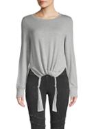 Marc New York Performance Drawstring-front Knit Top
