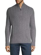 Saks Fifth Avenue Quarter-zip Cashmere Sweater