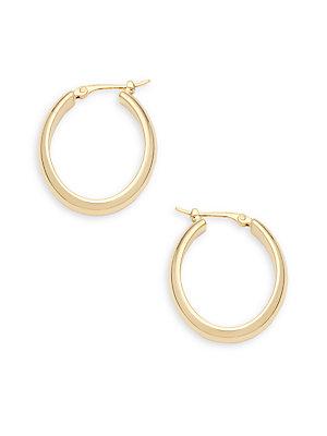 Saks Fifth Avenue Small Yellow Gold Oval Hoop Earrings