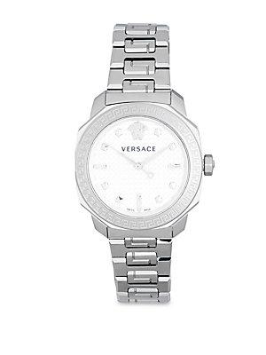 Versace Stainless Steel Chain Bracelet Watch