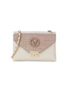 Valentino By Mario Valentino Isabelle Croc-embossed Leather Shoulder Bag