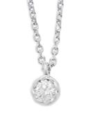 Kc Designs Diamond & 14k White Gold Solitaire Necklace